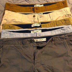True Craft khaki shorts lot (5 pairs))